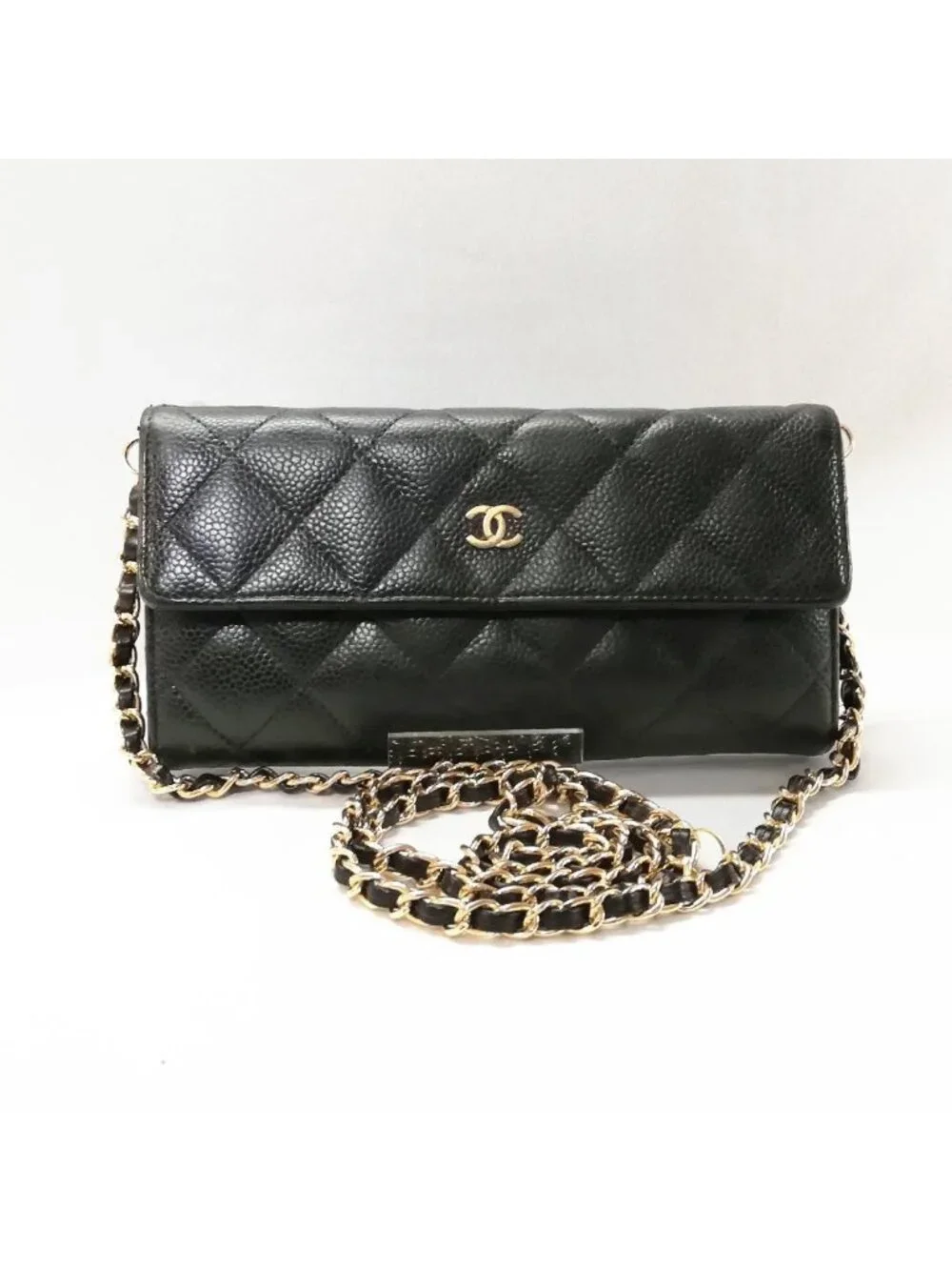Chanel Caviar Quilted Wallet Black
